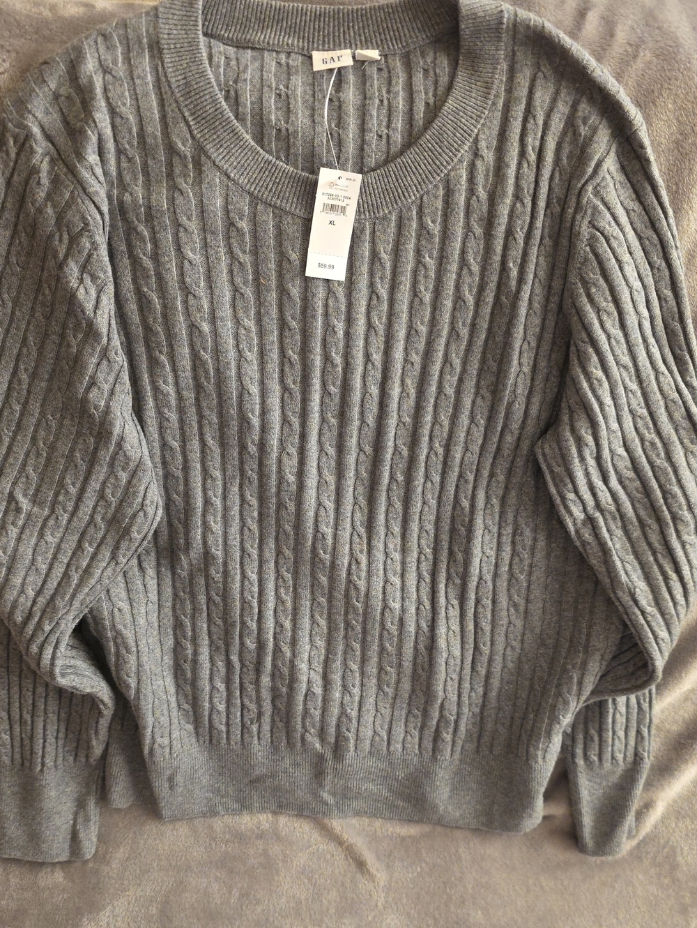 Cable Crewneck Sweater